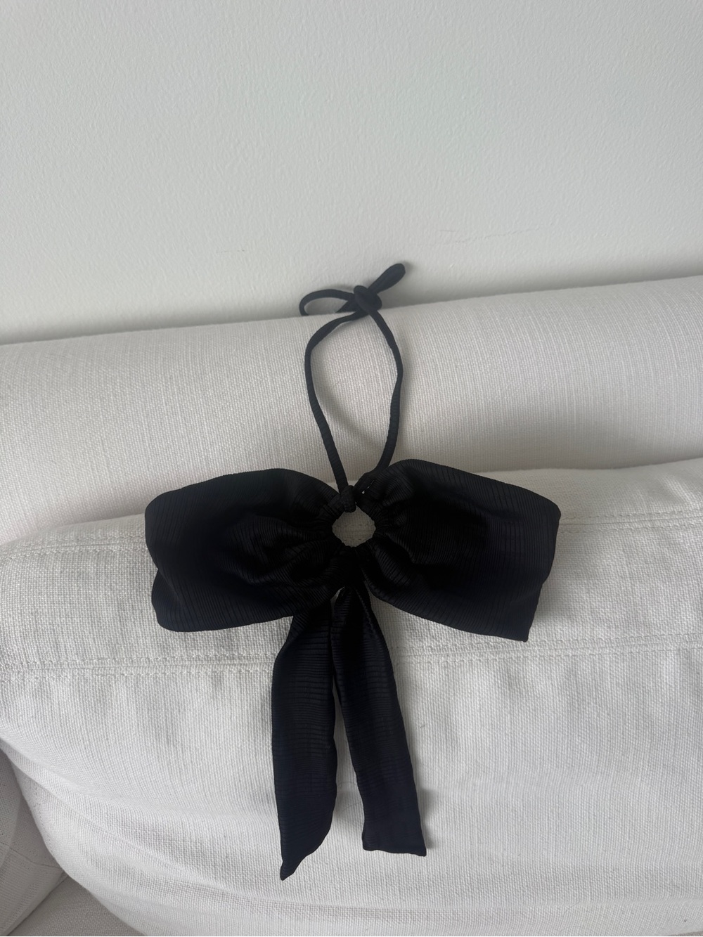 Black Halter Bikini Top